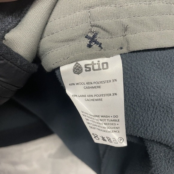 Stio Jacket Mens Large Gray Blue Woolsey Wool Cashmere Blend Full Zip Gorpcore - Picture 11 of 14